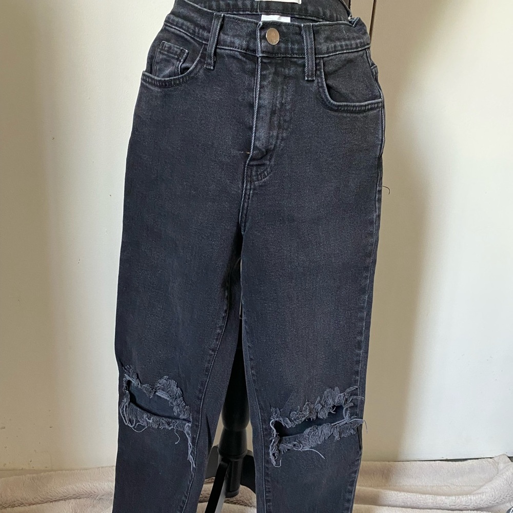 High Waisted black Jeans
